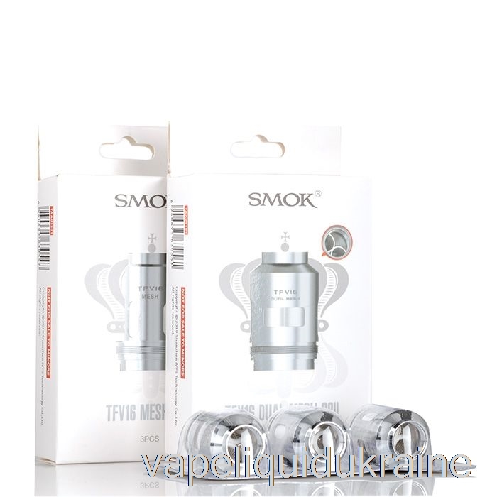 Vape Liquid Ukraine SMOK TFV16 Mesh Replacement Coils 0.15ohm Triple Mesh Coils